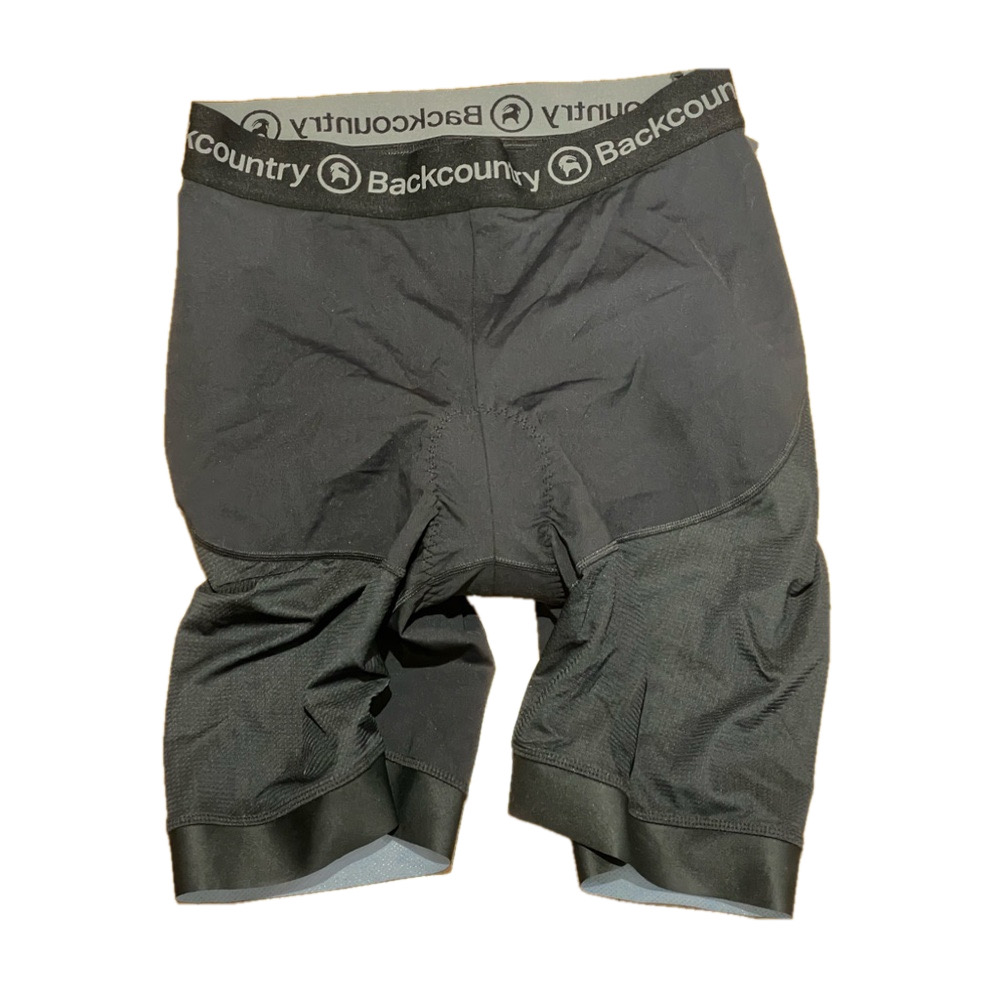Backcountry Mens Padded Cycling Shorts Black XXL NWT